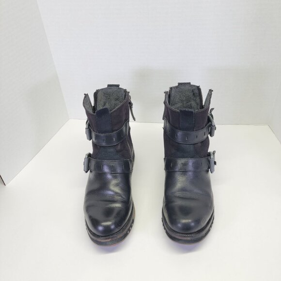 Cat Caterpillar Black P308999 Kearny Leather Ankle Boots Size 7 USA - Picture 3 of 11